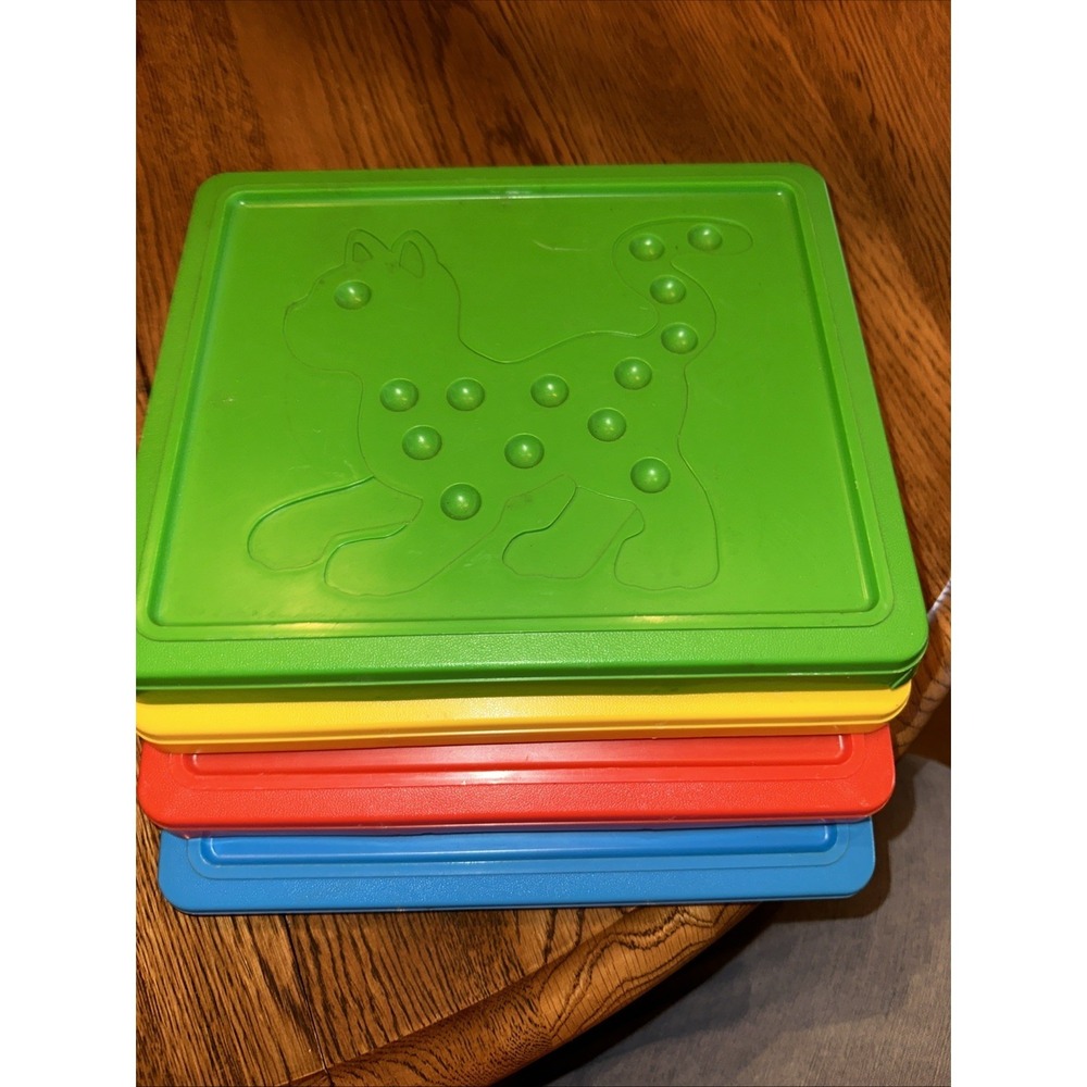 Vtg 1978 Marx Toys Cats Eye Marble Game Replacement Parts - 4 Trays Only